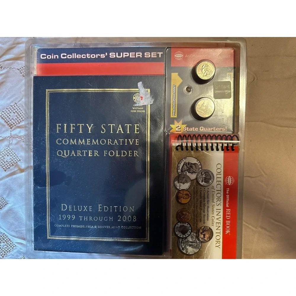 Whitman Coin Collectors' Super Set w/‎ 2 State Quarters, Deluxe Edition NEW